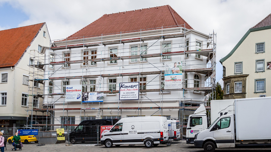 Wir gestalten die Fassade des ehemaligen Kress-Gebäudes